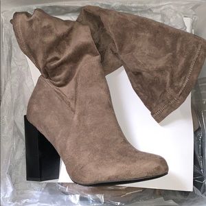 Grey Steve Madden boots